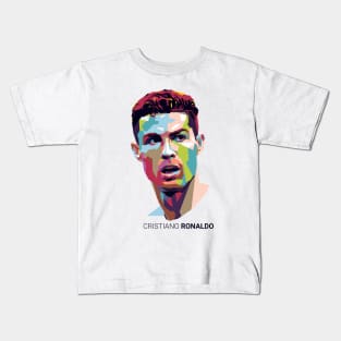 Ronaldo Pop Art Portrait Kids T-Shirt